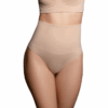 BYE-BRA - FAJA SIN COSTURAS ESTILO TANGA BEIGE TALLA M - Imagen 2