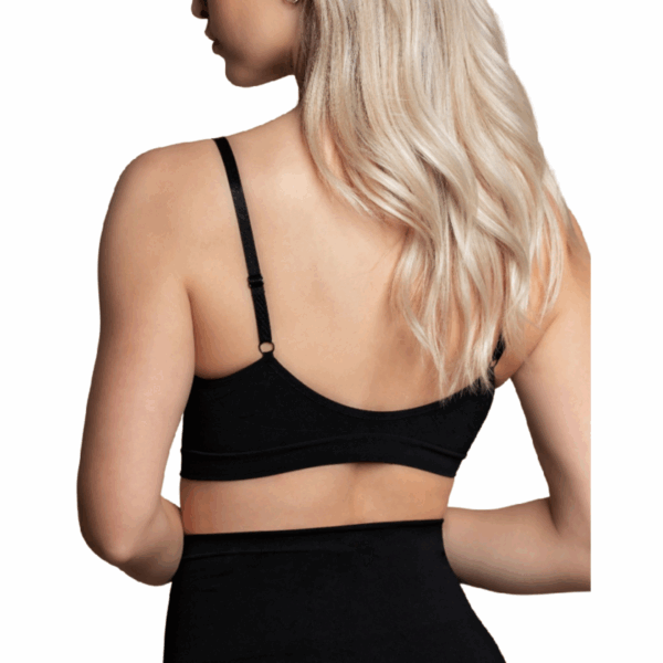 BYE-BRA - MEDIUM CONTROL SUJETADOR SIN COSTURAS NEGRO TALLA S - Imagen 3