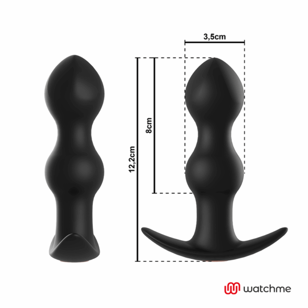 ANBIGUO - WATCHME CONTROL REMOTO PLUG VIBRADOR ANAL TIBERIO - Imagen 4