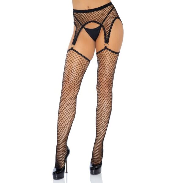 LEG AVENUE - INDUSTRIAL MEDIAS - LIGUERO CON ANILLAS CUERPO DE RED TALLA ÚNICA - Imagen 3