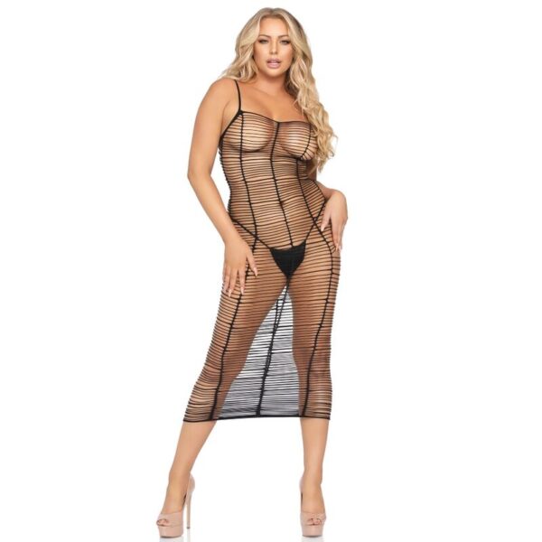 LEG AVENUE - VESTIDO LINEAS HORIZONTALES TALLA ÚNICA - Imagen 2