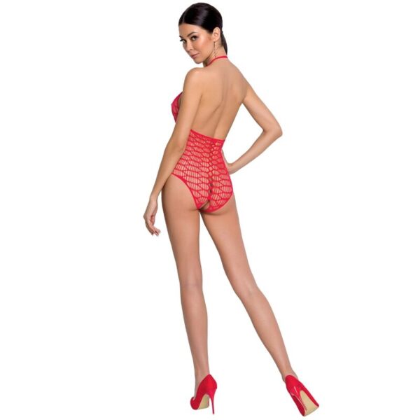 PASSION - WOMAN BS087 BODYSTOCKING ROJO TALLA ÚNICA - Imagen 2