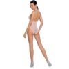 PASSION - WOMAN BS087 BODYSTOCKING BLANCO TALLA ÚNICA - Imagen 2