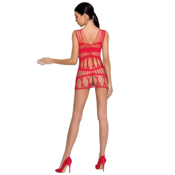 PASSION - WOMAN BS089 BODYSTOCKING ROJO TALLA ÚNICA - Imagen 2