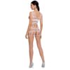 PASSION - WOMAN BS089 BODYSTOCKING BLANCO TALLA ÚNICA - Imagen 2