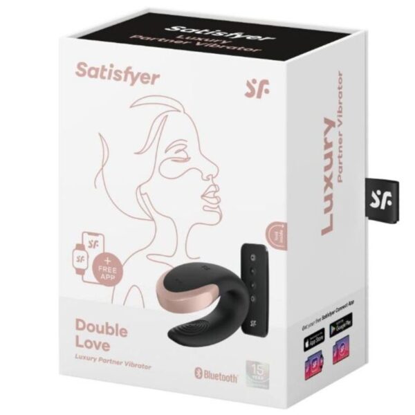 SATISFYER - APP DOUBLE LOVE VIBRADOR PAREJAS LUXURY NEGRO - Imagen 5