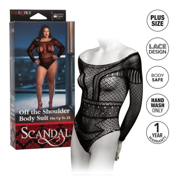 CALEXOTICS - SCANDAL TEDDY PLUS SIZE - Imagen 4