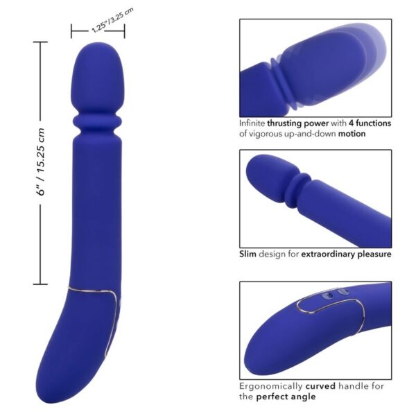 CALEXOTICS - SHAMELESS SLIM THUMPER MASAJEADOR AZUL - Imagen 5