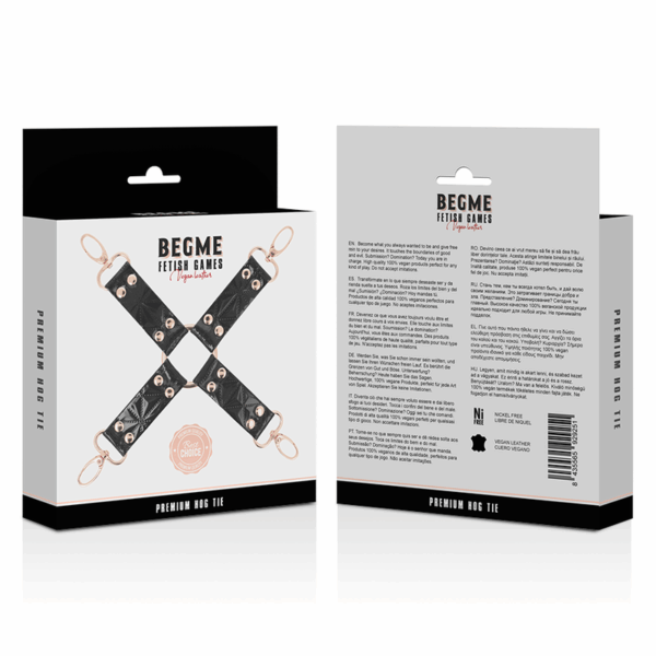 BEGME - BLACK EDITION HOG TIE CUERO VEGANO - Imagen 5