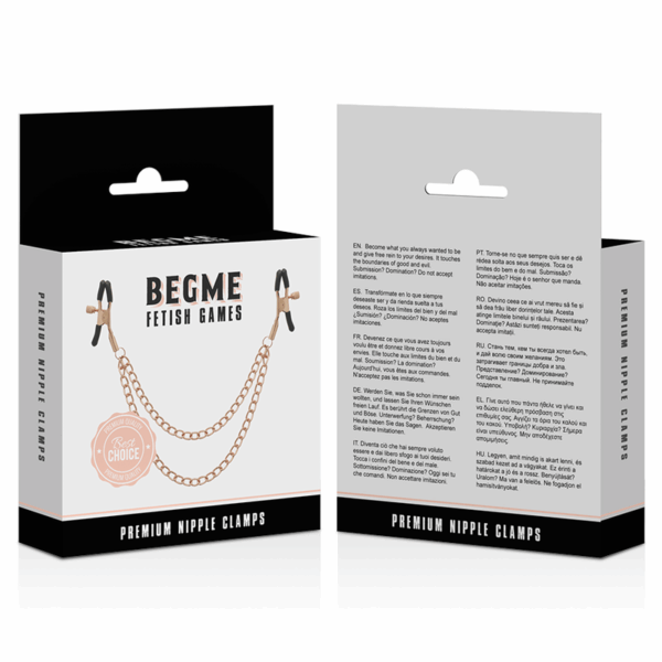 BEGME - BLACK EDITION PINZAS PEZONES CON CADENA - Imagen 4