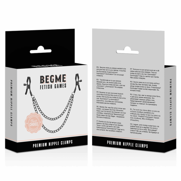 BEGME - RED EDITION PINZAS PEZONES CON CADENA - Imagen 4