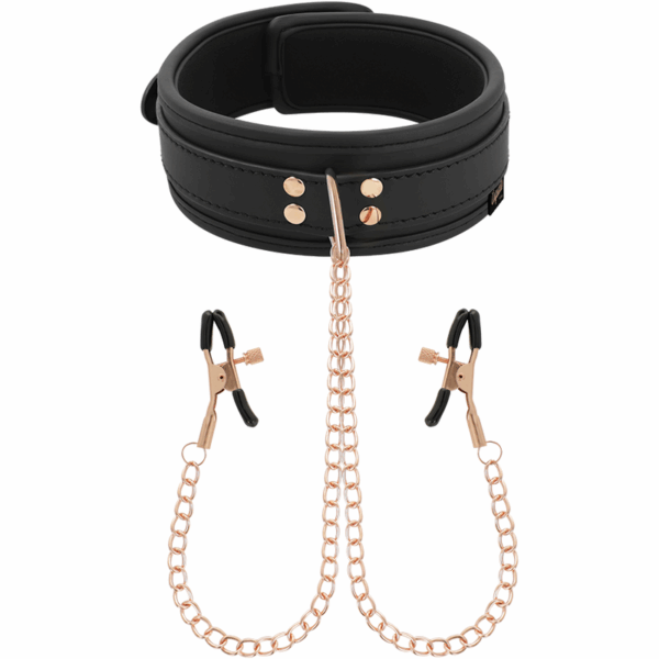 COQUETTE CHIC DESIRE - FANTASY COLLAR CON PINZAS PEZONES CON FORRO DE NEOPRENO - Imagen 4