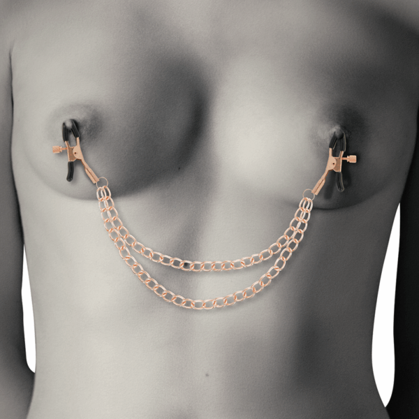 COQUETTE CHIC DESIRE - FANTASY PINZAS METALICAS PEZONES CON CADENA - Imagen 3