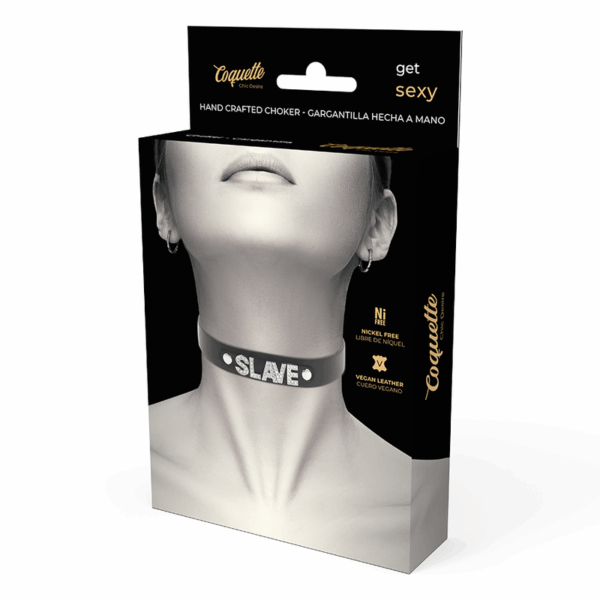 COQUETTE CHIC DESIRE - CHOKER CUERO VEGANO SLAVE - Imagen 5