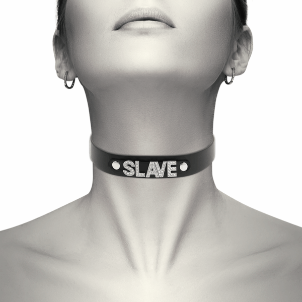 COQUETTE CHIC DESIRE - CHOKER CUERO VEGANO SLAVE - Imagen 2