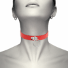 COQUETTE CHIC DESIRE - COLLAR CUERO VEGANO ROJO ACCESORIO WOMAN FETISH - Imagen 2