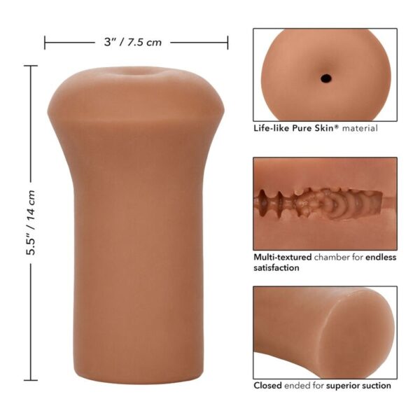 CALEXOTICS - MASTURBADOR BOUNDLESS STROKER COLOR CARAMELO - Imagen 5