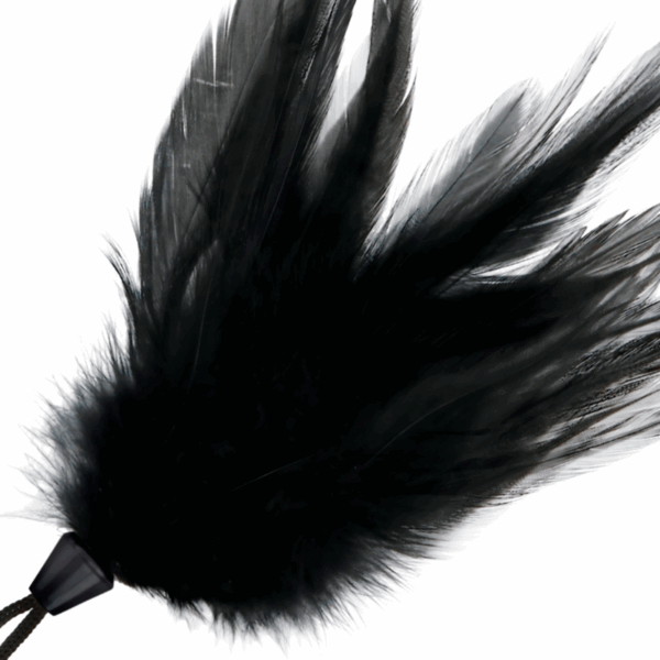 DARKNESS - PLUMA ESTIMULADORA NEGRO 17 CM - Imagen 2
