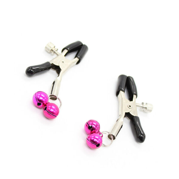 OHMAMA FETISH - PINZAS PEZONES CON CASCABEL ROSA - Imagen 4