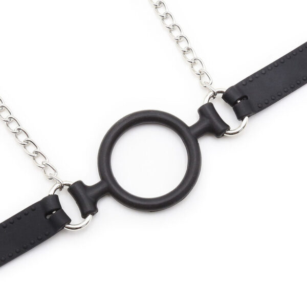 OHMAMA FETISH - MORDAZA DE ANILLA CON CADENAS Y PINZAS PEZONES - Imagen 5