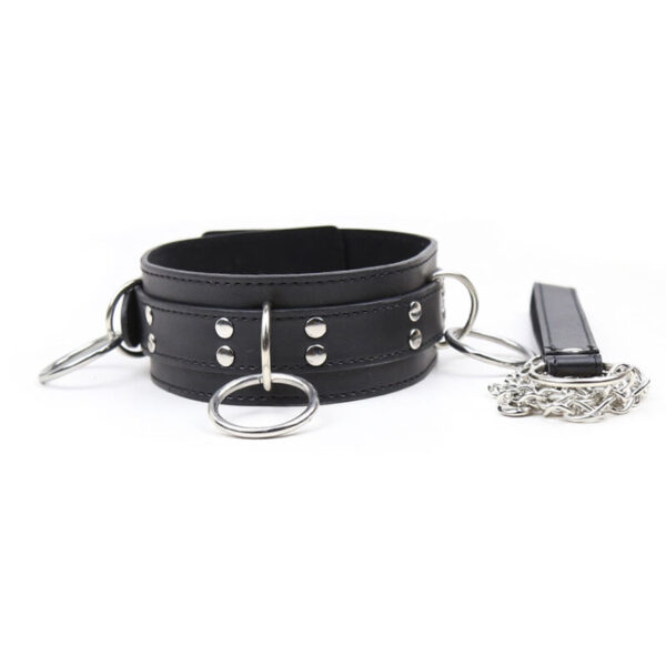 OHMAMA FETISH - COLLAR SUMISION CON 3 ANILLAS - Imagen 3