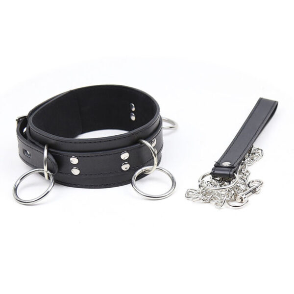 OHMAMA FETISH - COLLAR SUMISION CON 3 ANILLAS - Imagen 4
