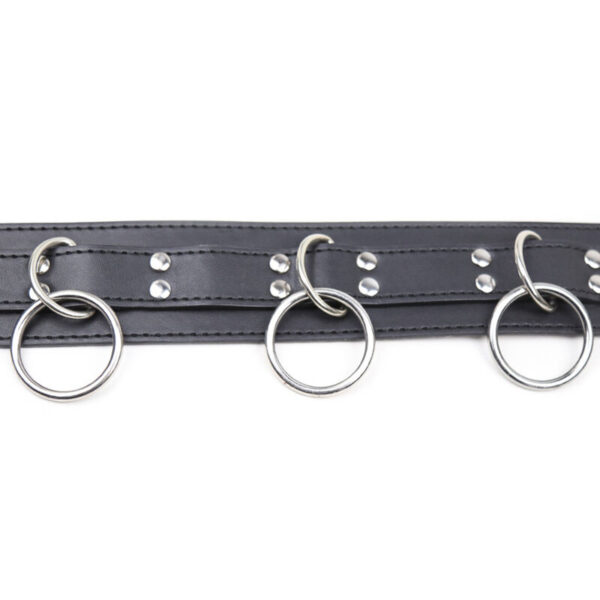 OHMAMA FETISH - COLLAR SUMISION CON 3 ANILLAS - Imagen 5