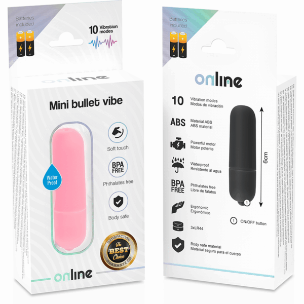 ONLINE - MINI BALA VIBRADORA ROSA - Imagen 4