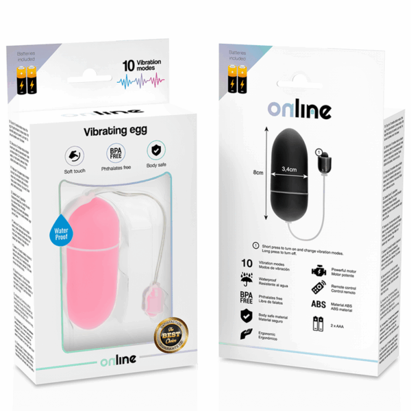 ONLINE - HUEVO VIBRADOR WATERPROOF ROSA - Imagen 4
