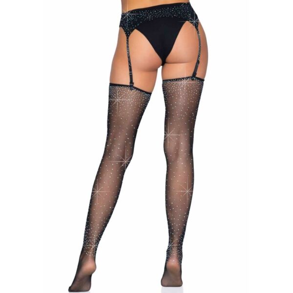 LEG AVENUE - MEDIAS BRILLANTES CON LIGUERO TALLA ÚNICA - Imagen 4