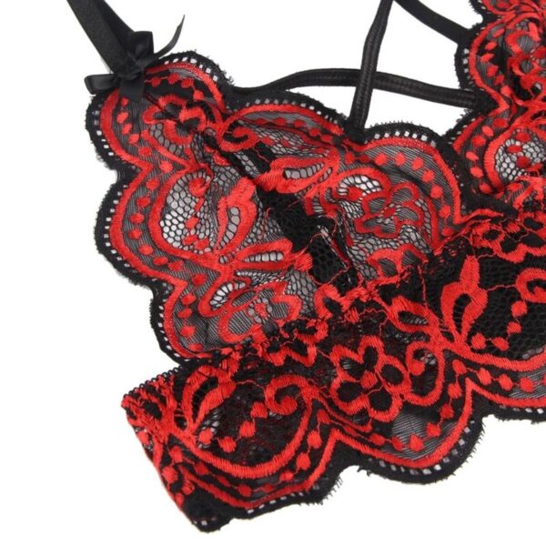 SUBBLIME - SET DOS PIEZAS TOP Y PANTIES ENCAJE S/M - Imagen 4