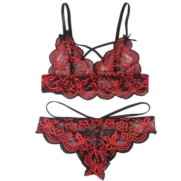 SUBBLIME - SET DOS PIEZAS TOP Y PANTIES ENCAJE S/M - Imagen 5