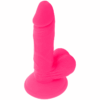 DIVERSIA - DILDO REALÍSTICO FLEXIBLE CON VIBRACIÓN ROSA 17 CM -O- 3.3 CM - Imagen 5