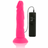 DIVERSIA - DILDO REALÍSTICO FLEXIBLE CON VIBRACIÓN ROSA 23 CM -O- 4.3 CM - Imagen 3