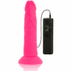 DIVERSIA - DILDO REALÍSTICO FLEXIBLE CON VIBRACIÓN ROSA 23 CM -O- 4.3 CM - Imagen 4