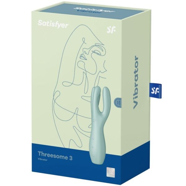 SATISFYER - THREESOME 3 VIBRADOR VERDE - Imagen 4