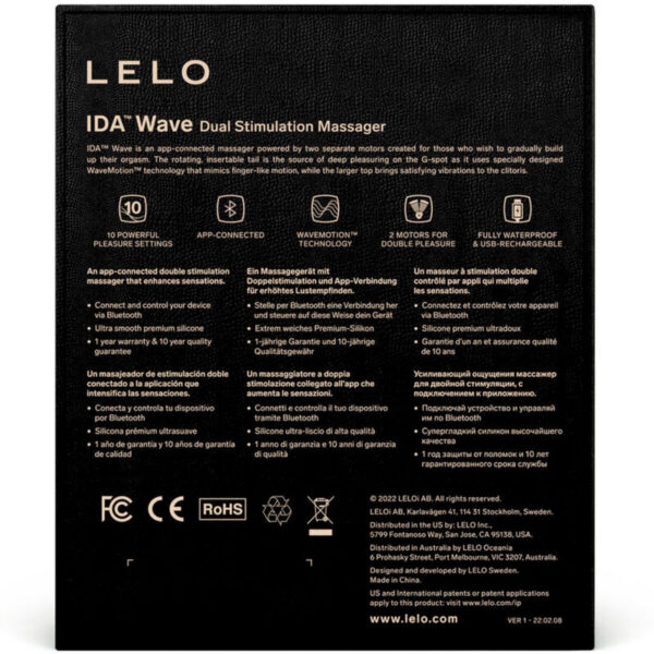 LELO - IDA WAVE MASAJEADOR PAREJAS CORAL - Imagen 5