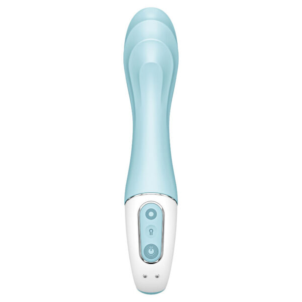 SATISFYER - AIR PUMP VIBRATOR 5+ VIBRADOR PUNTO G INFLABLE APP AZUL - Imagen 3