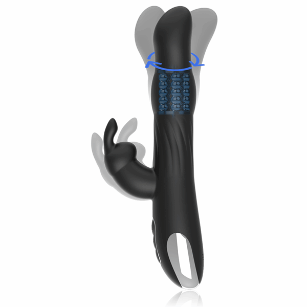 BRILLY GLAM - MOEBIUS RABBIT VIBRATOR  ROTATOR COMPATIBLE CON WATCHME WIRELESS TECHNOLOGY - Imagen 2