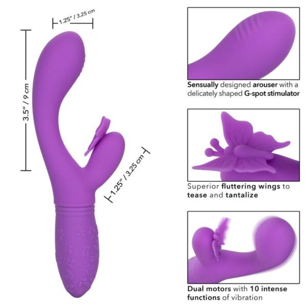 CALEXOTICS - BUTTERFLY KISS FLUTTER VIOLETA - Imagen 3