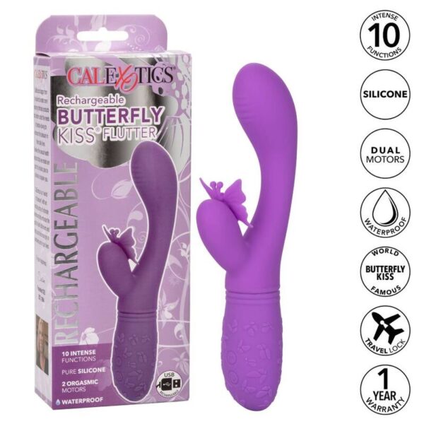 CALEXOTICS - BUTTERFLY KISS FLUTTER VIOLETA - Imagen 2