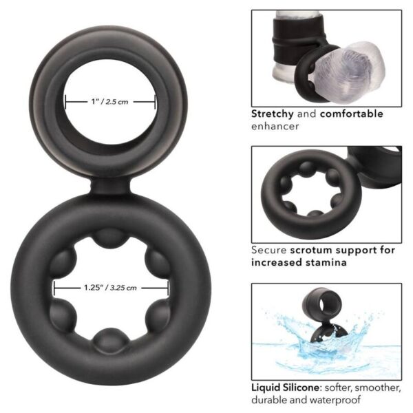 CALEXOTICS - ALPHA DUAL MAGNUM RING NEGRO - Imagen 3