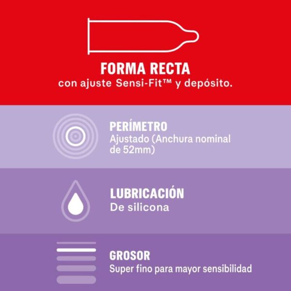 DUREX - SENSITIVO CONTACTO TOTAL 12 UNIDADES - Imagen 3