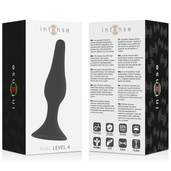 INTENSE - ANAL LEVEL 4 15.5CM NEGRO - Imagen 4