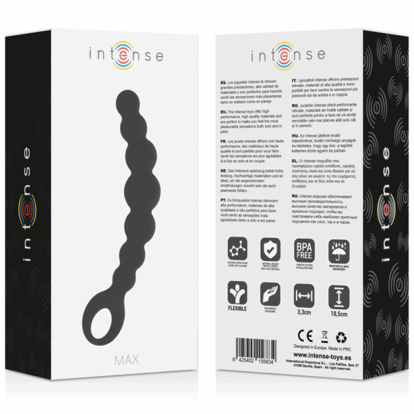 INTENSE - ANAL BEADS MAX NEGRO - Imagen 5