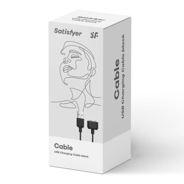 SATISFYER - CABLE USB CARGADOR NEGRO - Imagen 5