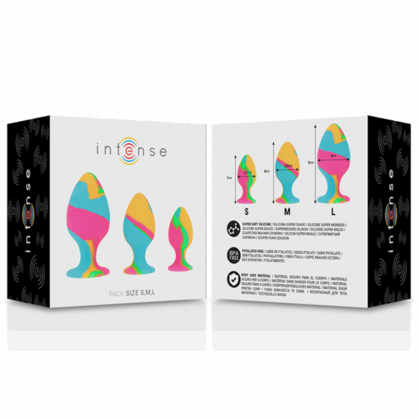 INTENSE - SET PLUG SILICONA MULTICOLOR - Imagen 4
