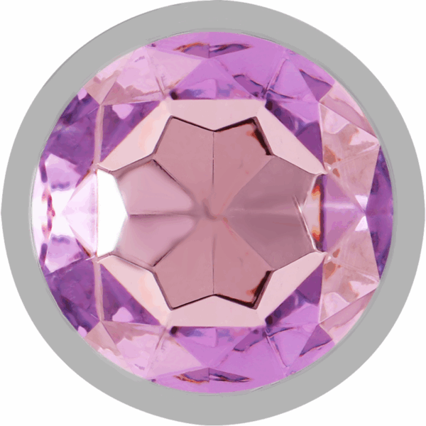 INTENSE - PLUG ANAL METAL ALUMINIO CON CRISTAL VIOLETA TALLA S - Imagen 3