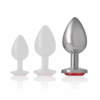 INTENSE - PLUG ANAL METAL ALUMINIO CON CRISTAL ROJO TALLA L - Imagen 5