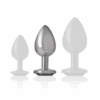 INTENSE - PLUG ANAL METAL ALUMINIO CON CRISTAL NEGRO TALLA M - Imagen 5